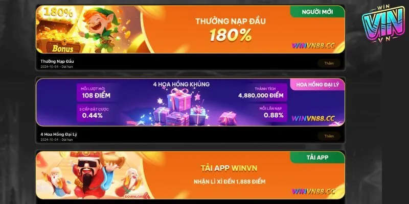 winvn khuyến mãi lớn chào xuân